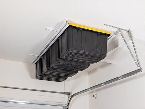 Bin/Tote Slide with Adjustable Rails