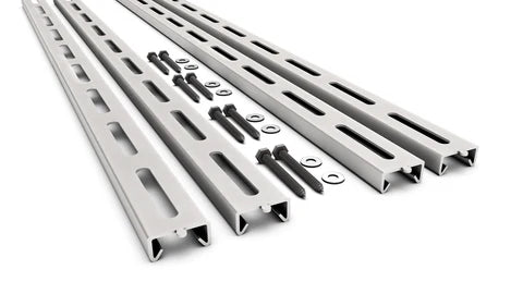 Bin/Tote Slide Support Rails