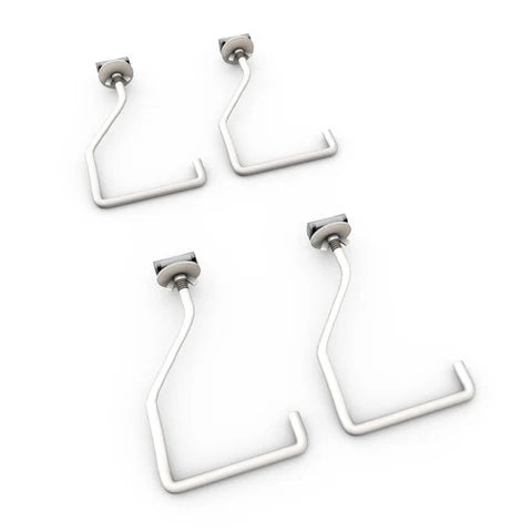 Bin/Tote Slide Utility Hooks & Rails