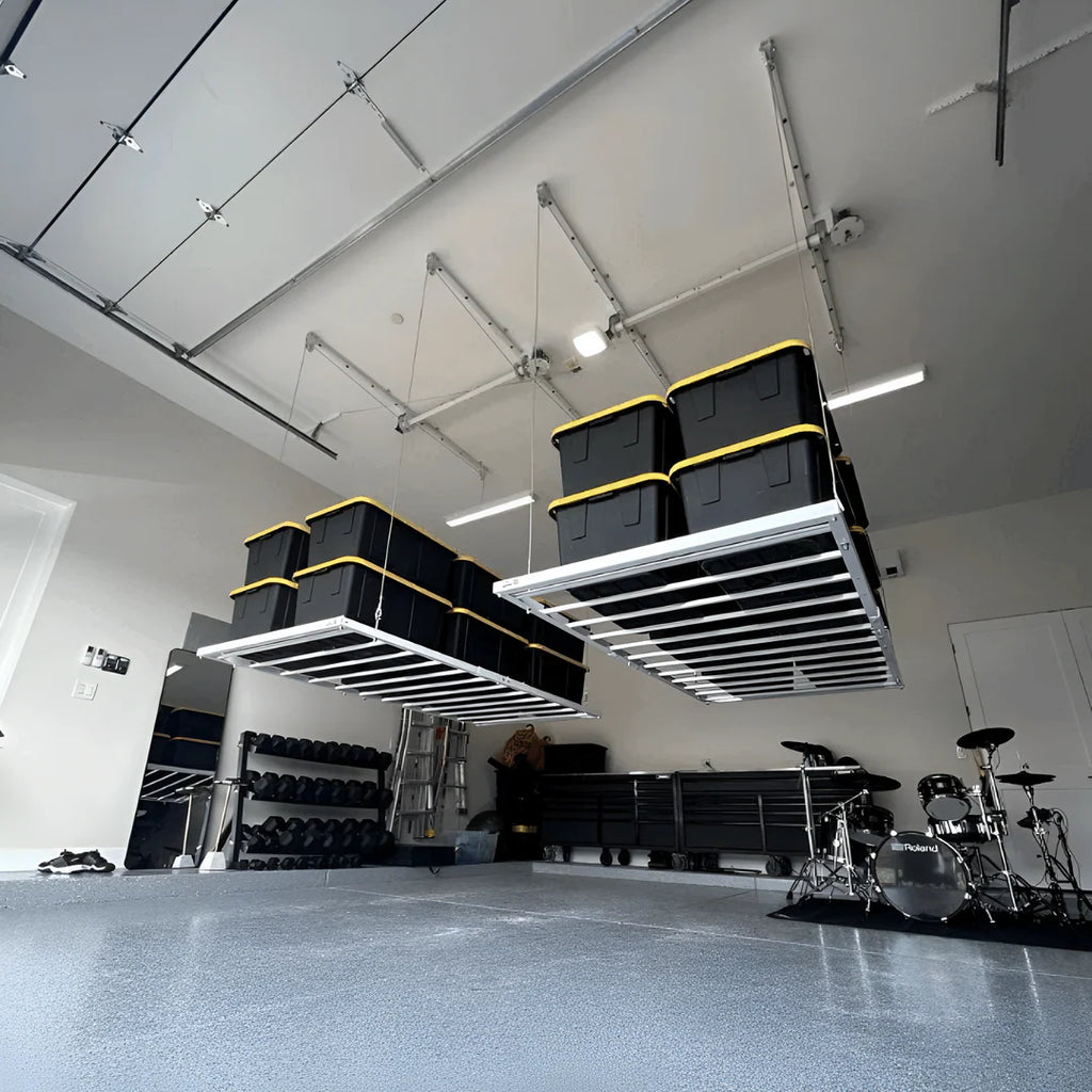 Drill-powered Garage Storage Lift